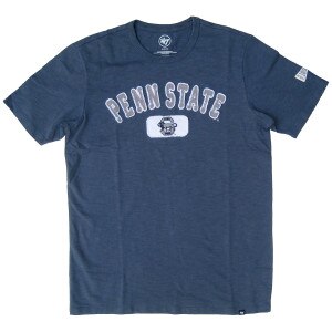 navy slub short sleeve t-shirt Penn State with old lion and S logo
